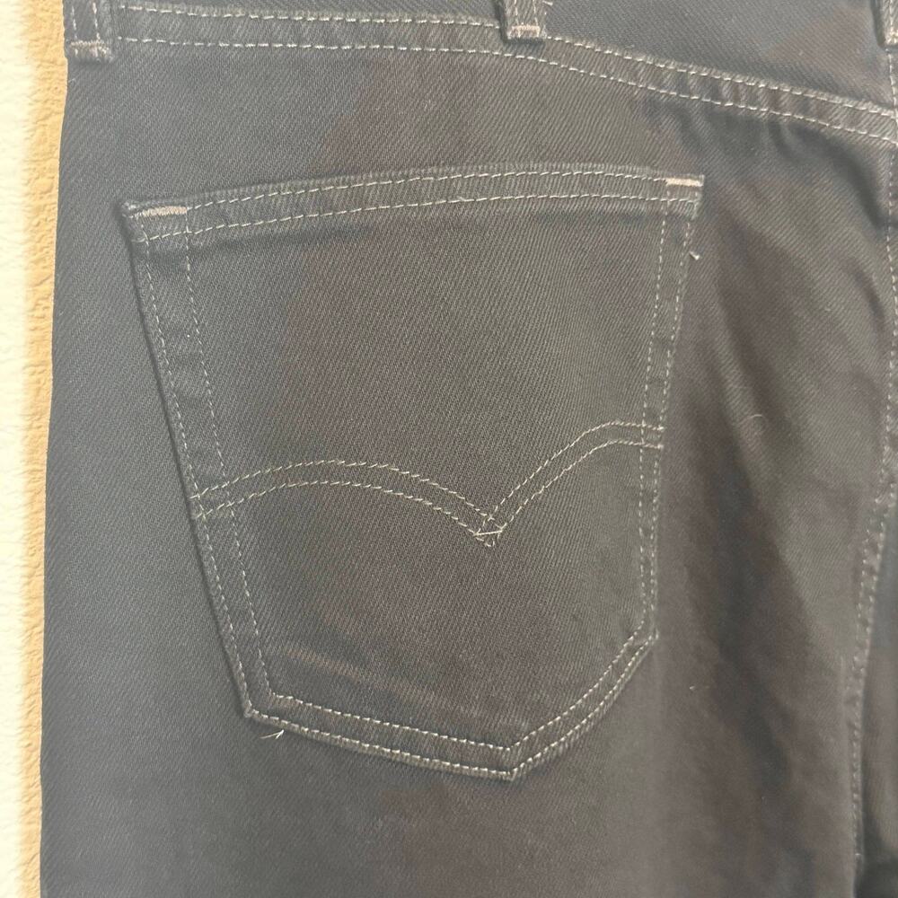Levis 505 Jeans Mens 40x30 Black Dark Wash Regular Fit Straight Leg Denim NWT - Picture 8 of 16